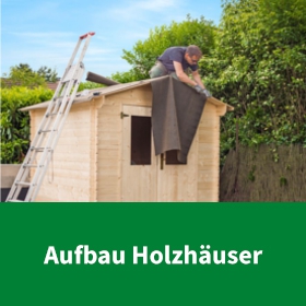 Aufbau Holzhäuser