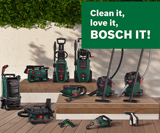 Abbildung von Bosch Geräten zum Reinigen