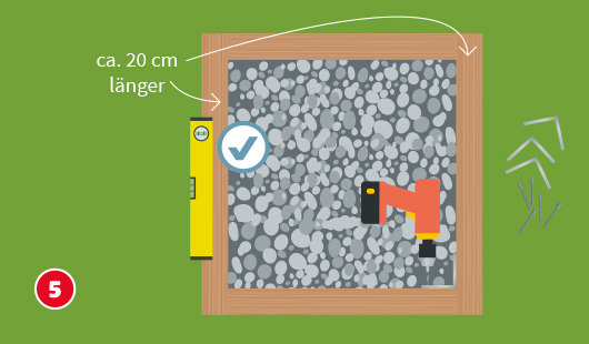 Sandkasten bauen Schritt 5