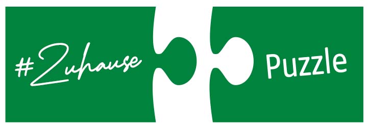 zwei grüne ineinander passende grüne Puzzlestücke, auf denen jeweils in weiß „Topseller“ und „Puzzle“ steht