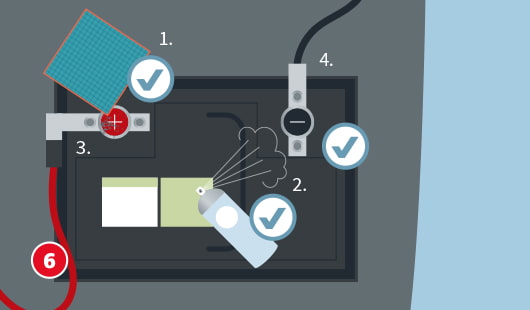 Autobatterie aufladen Schritt 6