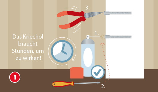 Anleitung festsitzende Schrauben