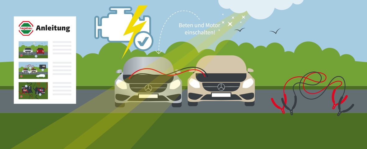 Auto überbrücken mit dieser Starthilfe-Anleitung