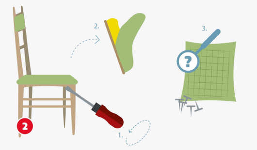 Anleitung: Stuhl Polsterung mit Gurten von polstereibedarf online