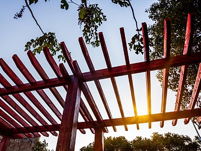 Pergola im Garten