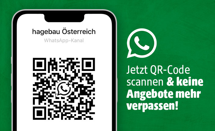 QR Code zum hagebau WhatsApp Kanal Österreich